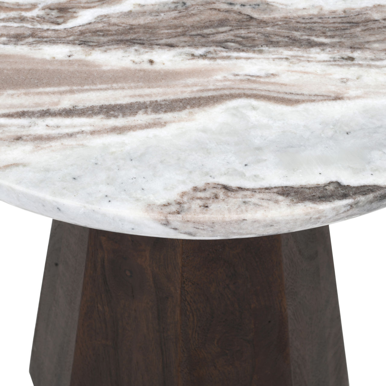 End table Oberoy brown 45Ø